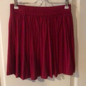 Red flowy skirt